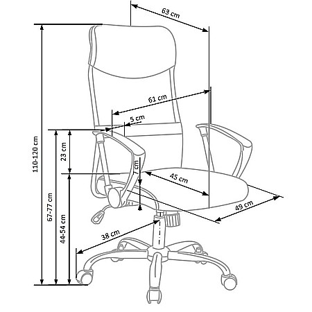 Scaun birou HM Vire, Mesh, Ergonomic, Tetiera cu piele ecologica, Inaltime ajustabila, Mecanism balansare, Rotire 360 ˚, 100 Kg, Alb [2]