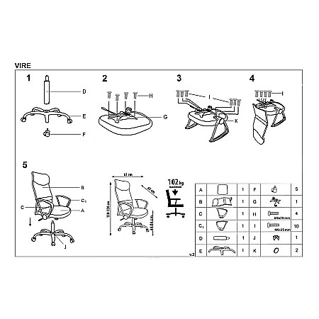 Scaun birou HM Vire, Mesh, Ergonomic, Tetiera cu piele ecologica, Inaltime ajustabila, Mecanism balansare, Rotire 360 ˚, 100 Kg, Alb [3]