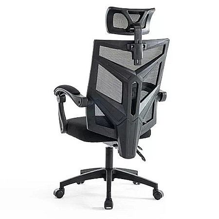 Scaun birou mesh OFF434, ergonomic, rabatabil, cu tetiera, respirabil,100 kg [3]
