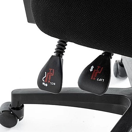 Scaun birou mesh OFF434, ergonomic, rabatabil, cu tetiera, respirabil,100 kg [6]