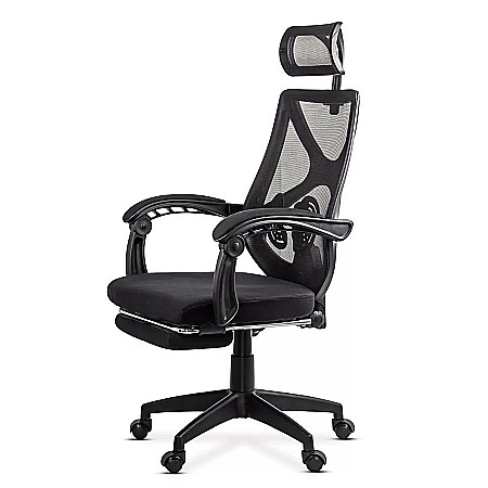 Scaun birou mesh OFF636, ergonomic, suport lombar, tetiera reglabila, mecanism asincron,100 kg [2]