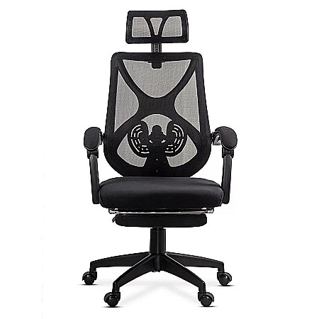 Scaun birou mesh OFF636, ergonomic, suport lombar, tetiera reglabila, mecanism asincron,100 kg [4]