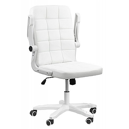 Scaun birou OFF 332, cotiere rabatabile, piele ecologica, roti gumate, mecanism balans, ergonomic, 100 kg [1]