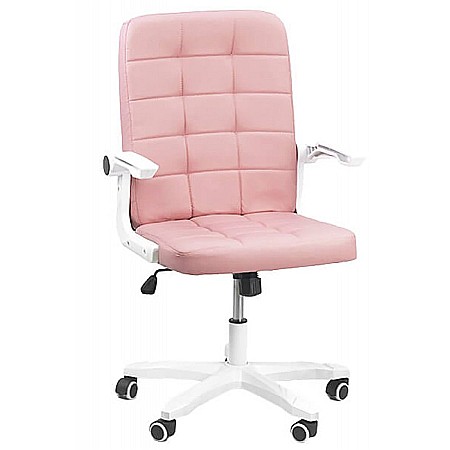 Scaune birou - Scaun birou OFF 332, cotiere rabatabile, piele ecologica, roti gumate, mecanism balans, ergonomic, 100 kg