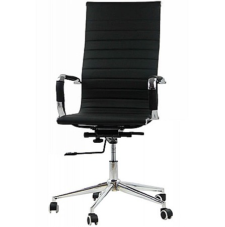 Scaune birou - Scaun birou OFF 802, ergomic, mecanism balans si rotire, baza cromata, 110 kg