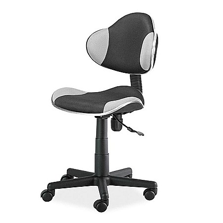Scaun birou pentru copii cu mesh SL QG2, ergonomic, inaltime reglabila, cadru polipropilena, 60 kg, gri/negru [1]