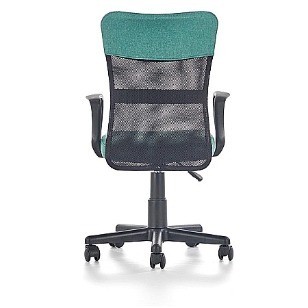 Scaun birou pentru copii cu plasa textila, HM Timmy, ergonomic, inaltime reglabila, structura polipropilena, Rotire 360 ˚, 120 kg, turcoaz [3]