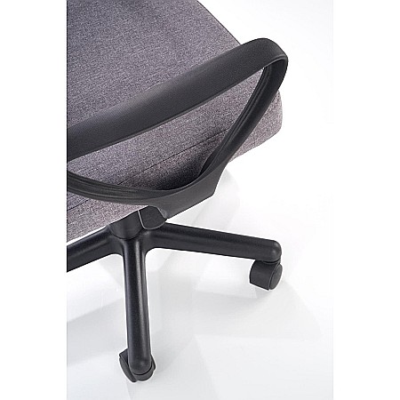 Scaun birou pentru copii cu plasa textila, HM Timmy, ergonomic, inaltime reglabila, structura polipropilena, rotativ, 120 kg, gri [6]