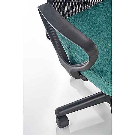 Scaun birou pentru copii cu plasa textila, HM Timmy, ergonomic, inaltime reglabila, structura polipropilena, Rotire 360 ˚, 120 kg, turcoaz [6]