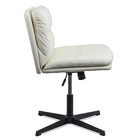 Scaun birou rotativ REL407, piele ecologica, baza polipropilena, inaltime reglabila, 120 kg [1]