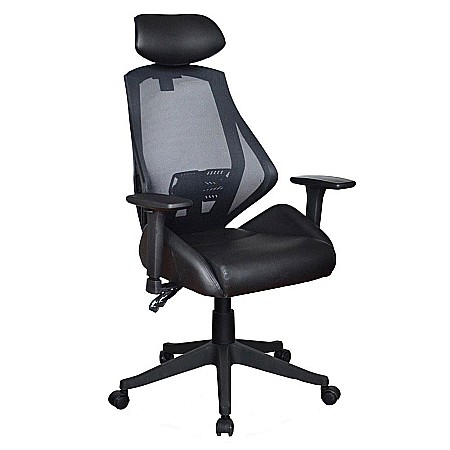 Scaun birou SL Q406, Ergonomic, Brate ajustabile, Inaltime ajustabila, Mecanism balansare, Mecanism Multiblock, 100 Kg, Negru [0]