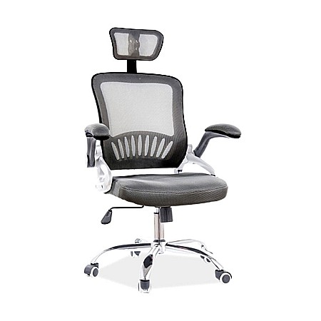 Scaune cu mesh - Scaun birou SL Q831, mesh, mecanism de balans, cotiere reglabile, rotatie 360°, suport lombar, 100 kg, negru