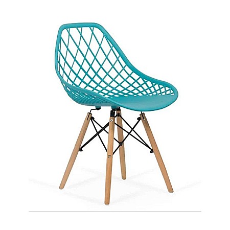 Scaune bucatarie - Scaun bucatarie BUC 220, design modern, polipropilena, picioare lemn, 100 kg