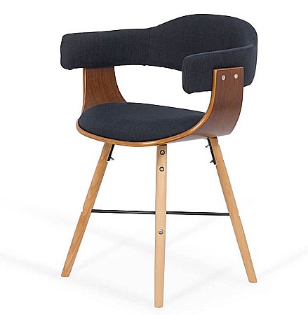 Scaune bucatarie - Scaun bucatarie si living BUC 016, stofa, structura lemn, spatar curbat, 100 kg