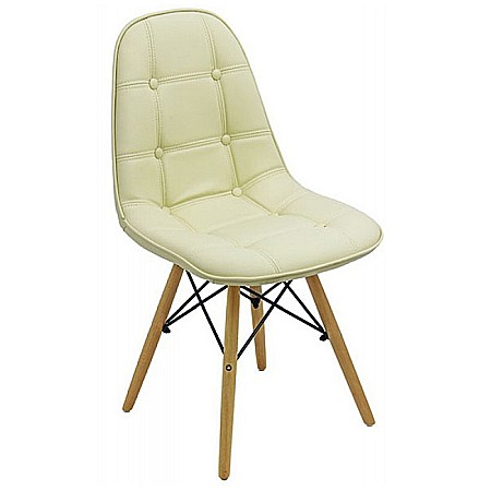 Scaune living - Scaun bucatarie si living BUC 232, piele ecologica, cadru lemn, 110 kg