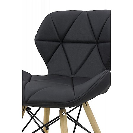 Scaun bucatarie si living BUC 241, ergonomic, piele ecologica, cadru lemn, 110 kg [2]