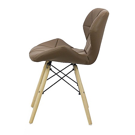 Scaun bucatarie si living BUC 241, ergonomic, piele ecologica, cadru lemn, 110 kg [3]