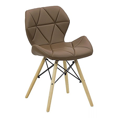 Scaune bucatarie - Scaun bucatarie si living BUC 241, ergonomic, piele ecologica, cadru lemn, 110 kg