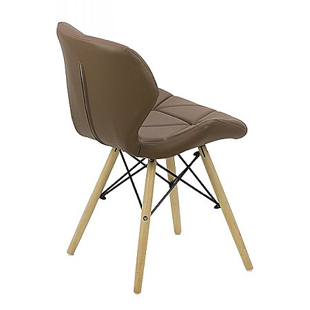 Scaun bucatarie si living BUC 241, ergonomic, piele ecologica, cadru lemn, 110 kg [1]