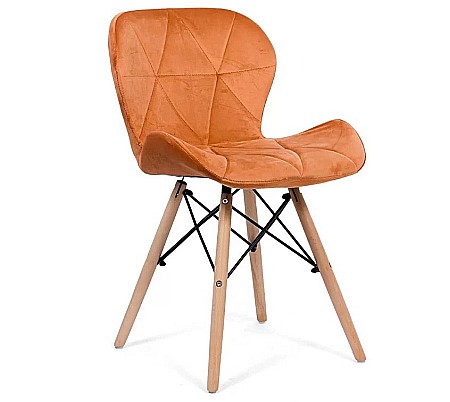 Scaune living - Scaun bucatarie si living BUC 241V, ergonomic, catifea, baza lemn, 110 kg