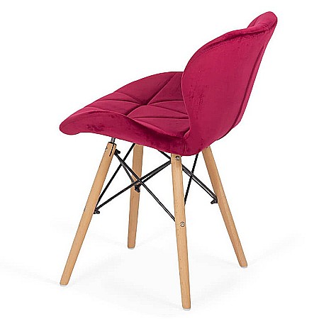 Scaun bucatarie si living BUC 241V, ergonomic, catifea, baza lemn, 110 kg [2]