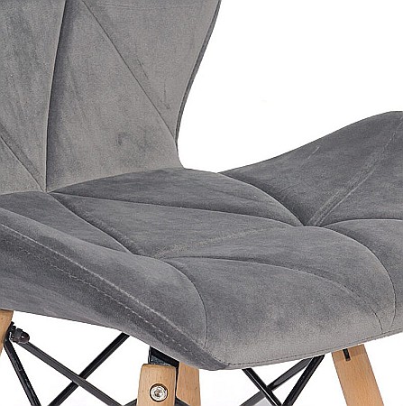 Scaun bucatarie si living BUC 241V, ergonomic, catifea, baza lemn, 110 kg [2]