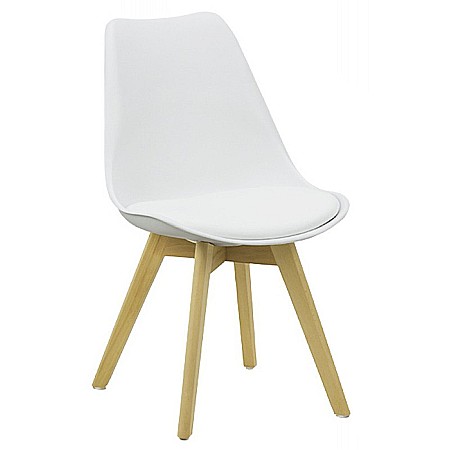 Scaun bucatarie si living BUC 242, ergonomic, polipropilena, sezut cu piele ecologica, cadru lemn, 110 kg [0]