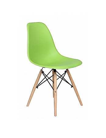 Produse - Scaun bucatarie si living Moon, ergonomic, polipropilena, structura lemn, 100 kg, verde