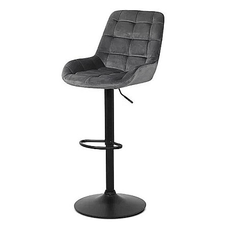 Scaune bar - Scaun de bar ABS 145, ergonomic, catifea, suport picioare, inaltime reglabila, 100 kg