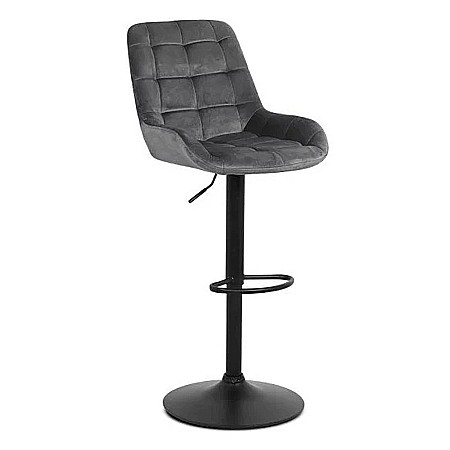 Scaun de bar ABS 145, ergonomic, catifea, suport picioare, inaltime reglabila, 100 kg [1]