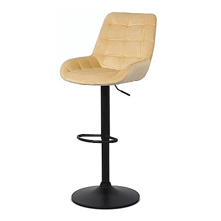 Scaun de bar ABS 145, ergonomic, catifea, suport picioare, inaltime reglabila, 100 kg [1]