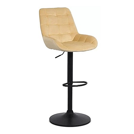 Scaune bar - Scaun de bar ABS 145, ergonomic, catifea, suport picioare, inaltime reglabila, 100 kg