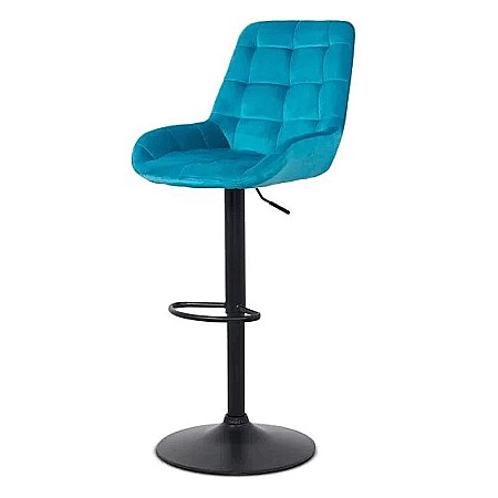 Scaune bar - Scaun de bar ABS 145, ergonomic, catifea, suport picioare, inaltime reglabila, 100 kg