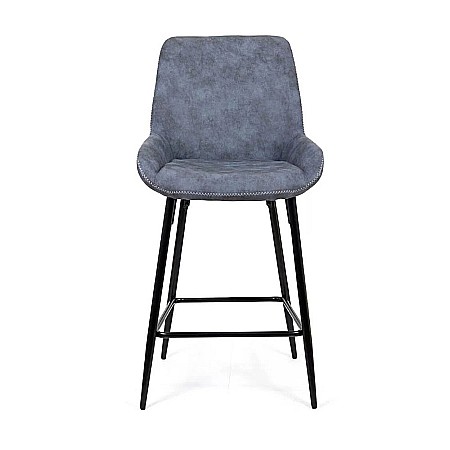 Scaun de bar ABS 146, fix, metalic, piele ecologica, suport picioare, 100 kg [1]