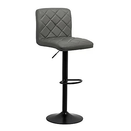 Scaun de bar ABS 147, cu spatar, piele ecologica, suport picioare, cadru metalic, rotativ, 100 kg [2]