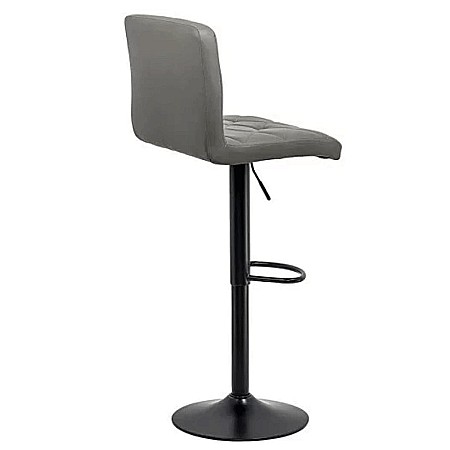Scaun de bar ABS 147, cu spatar, piele ecologica, suport picioare, cadru metalic, rotativ, 100 kg [1]
