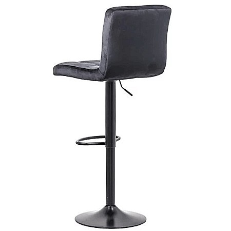 Scaun de bar ABS 191B, catifea, suport picioare, rotatie 360°, cadru metalic, inaltime ajustabila, 100 kg [3]