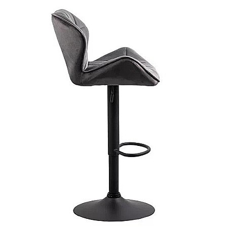 Scaun de bar ABS149, ergonomic, confortabil, catifea, suport picioare, rotatie 360 grade, 100 kg [2]