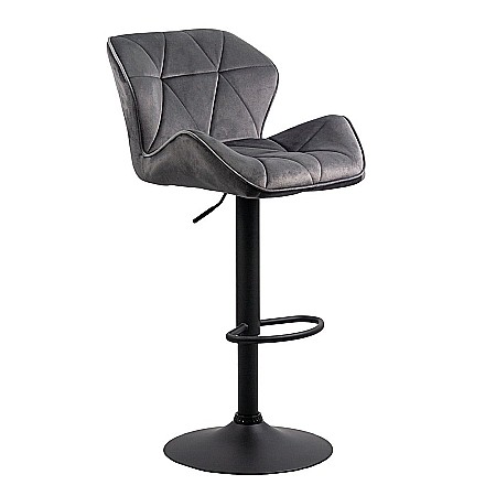 Produse - Scaun de bar ABS149, ergonomic, confortabil, catifea, suport picioare, rotatie 360 grade, 100 kg