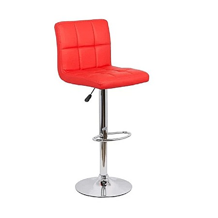 Scaune bar - Scaun de bar cu spatar ABS 191, cadru cromat, piele ecologica, inaltime reglabila, suport picioare, 100 kg