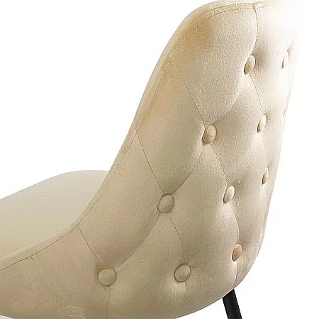 Scaun de bar fix, metalic, ABS143, cu tapiterie catifea, inalt, robust, 110 kg [1]