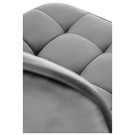 Scaun de bar HM H120 velvet Gri [7]