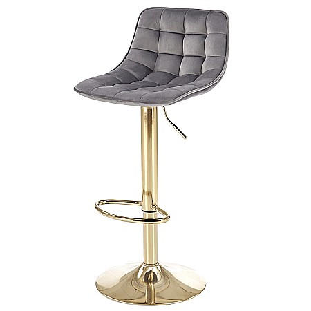 Scaune bar - Scaun de bar HM H120 velvet Gri