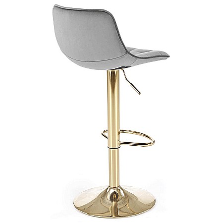 Scaun de bar HM H120 velvet Gri [9]