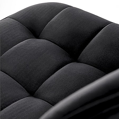 Scaun de bar HM H120 velvet Negru [4]