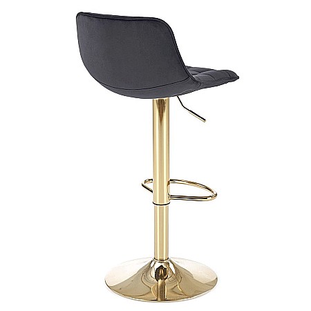 Scaun de bar HM H120 velvet Negru [5]