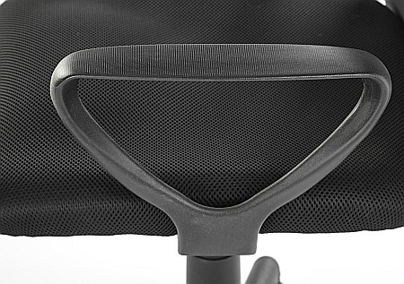 Scaun de birou ergonomic HM Nuble, Mesh, Cadru Metalic, Sezut piele ecologica, Inaltime ajustabila, Mecanism balansare,100 Kg, Negru [6]