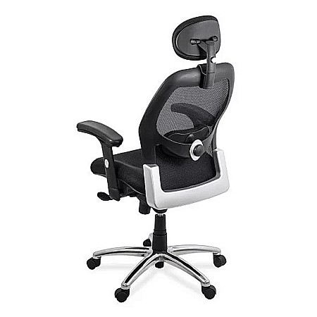 Scaun de birou ergonomic multifunctional SYYT 9513, suport lombar reglabil, mesh, cotiere reglabile, 150 kg [4]