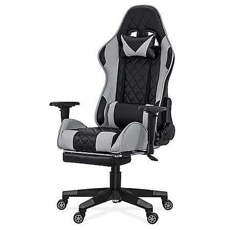 Scaun de birou OFF 307, gaming, spatar rabatabil, cotiere reglabile, mecanism de balans, 110 kg [5]