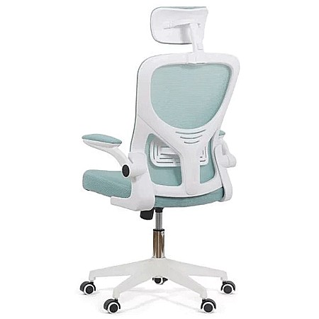 Scaun de birou OFF 336, mesh, suport lombar, tetiera ajustabila, cotiere reglabile, 100 kg [3]